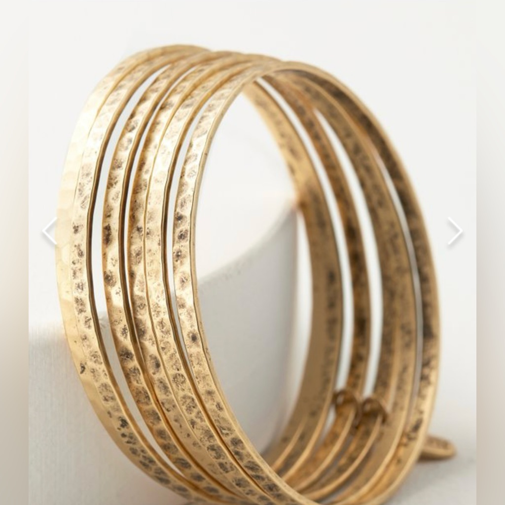Soft Surroundings Cosette Cuff Crafted Of Brass With 24 K Gold Plated